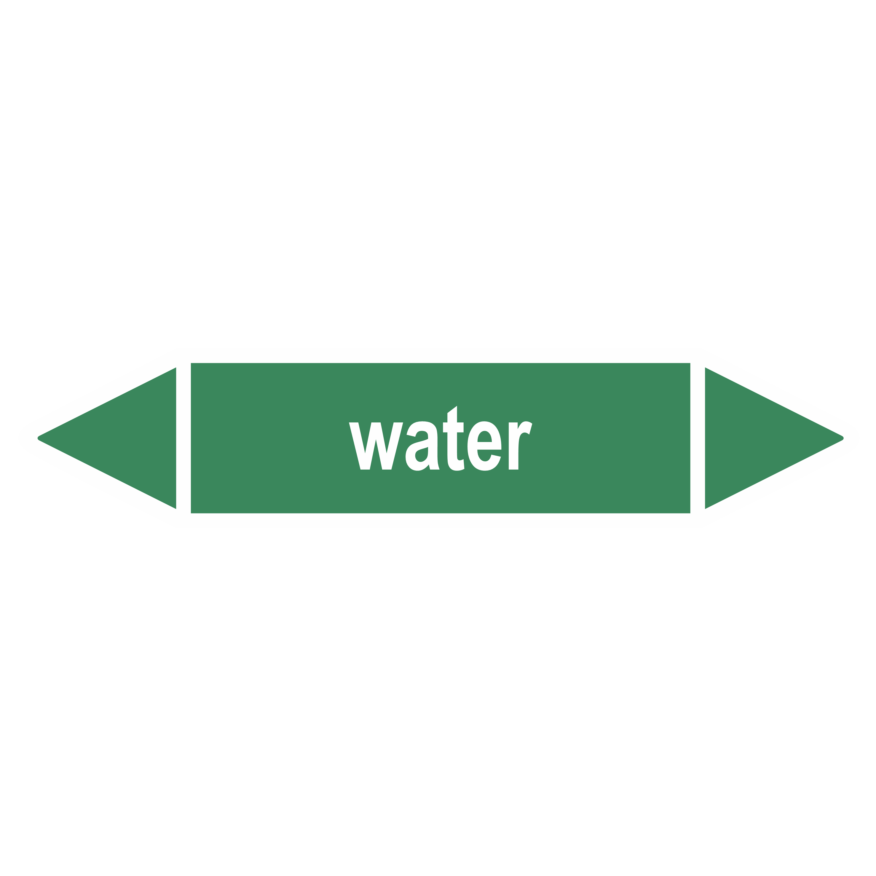 Rohrleitungskennzeichnung - Pfeil - Gruppe 1 / Wasser