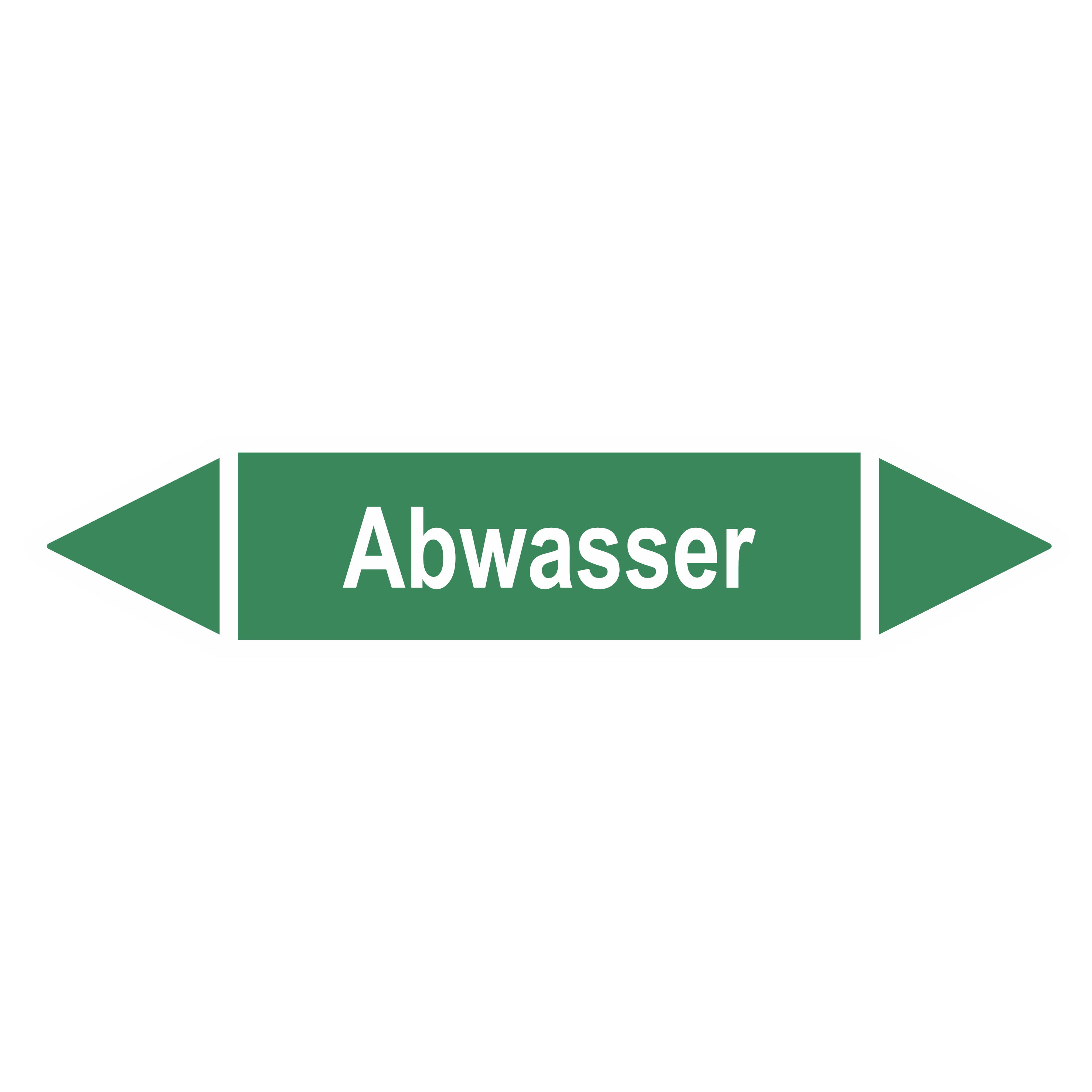 Rohrleitungskennzeichnung - Pfeil - Gruppe 1 / Wasser
