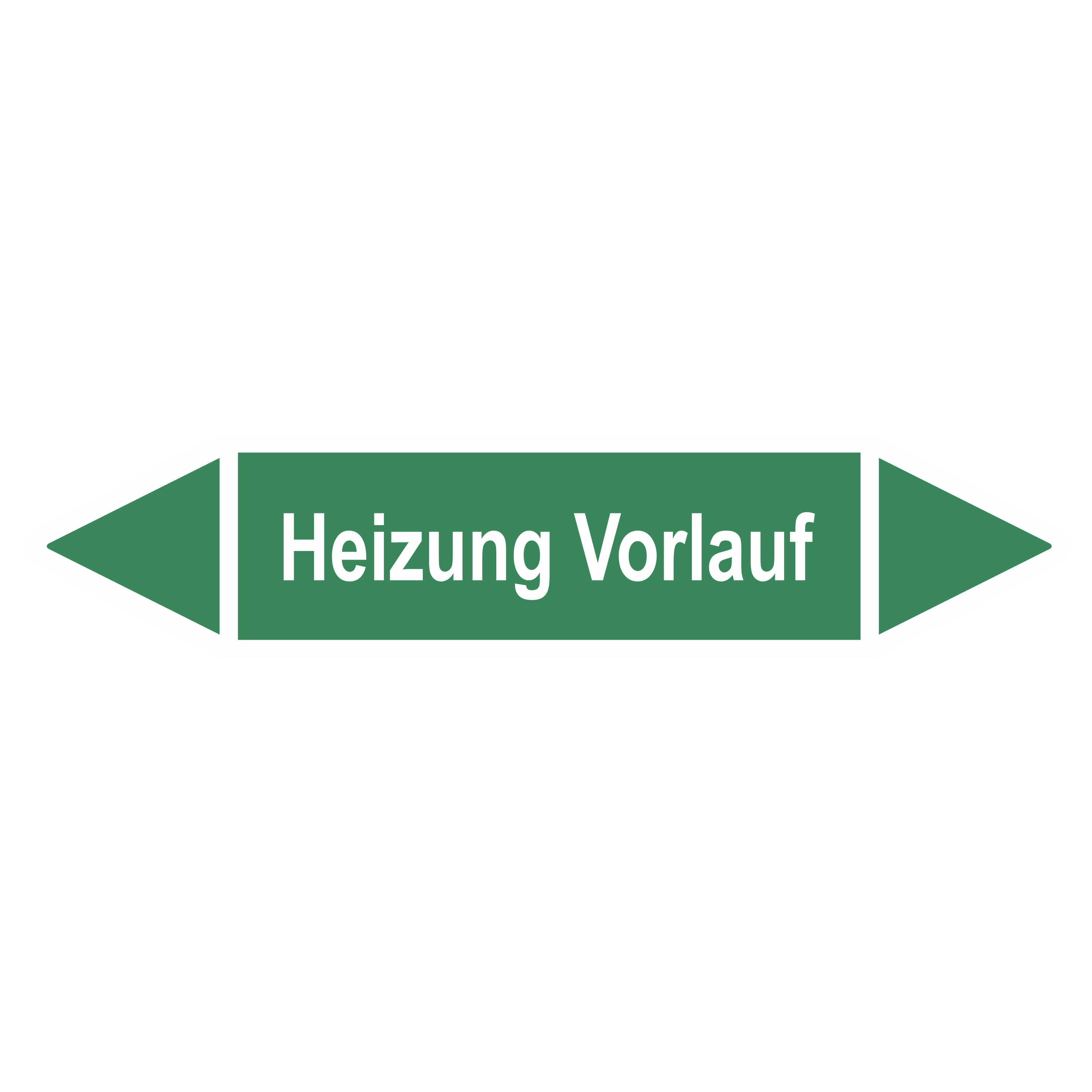 Rohrleitungskennzeichnung - Pfeil - Gruppe 1 / Wasser