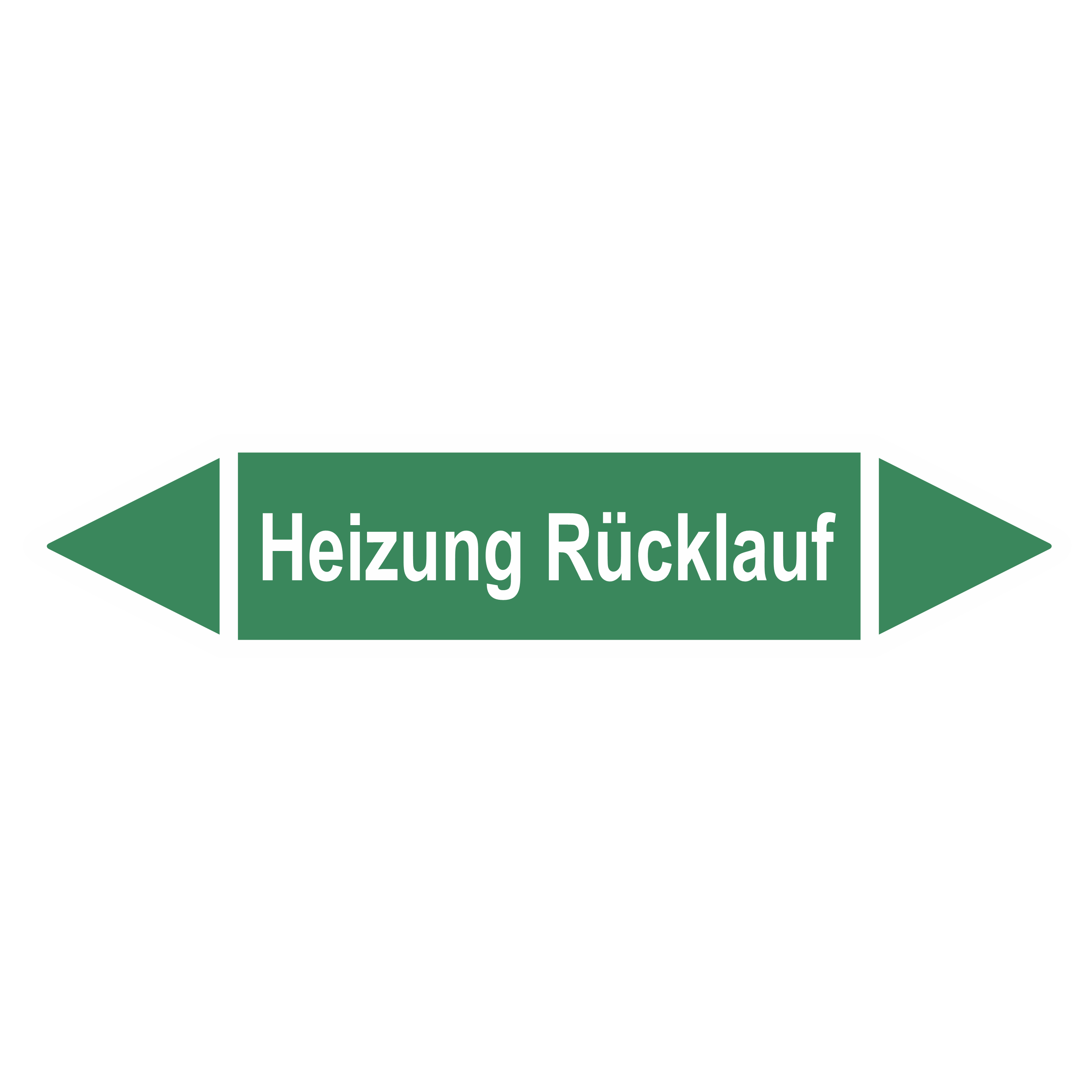 Rohrleitungskennzeichnung - Pfeil - Gruppe 1 / Wasser