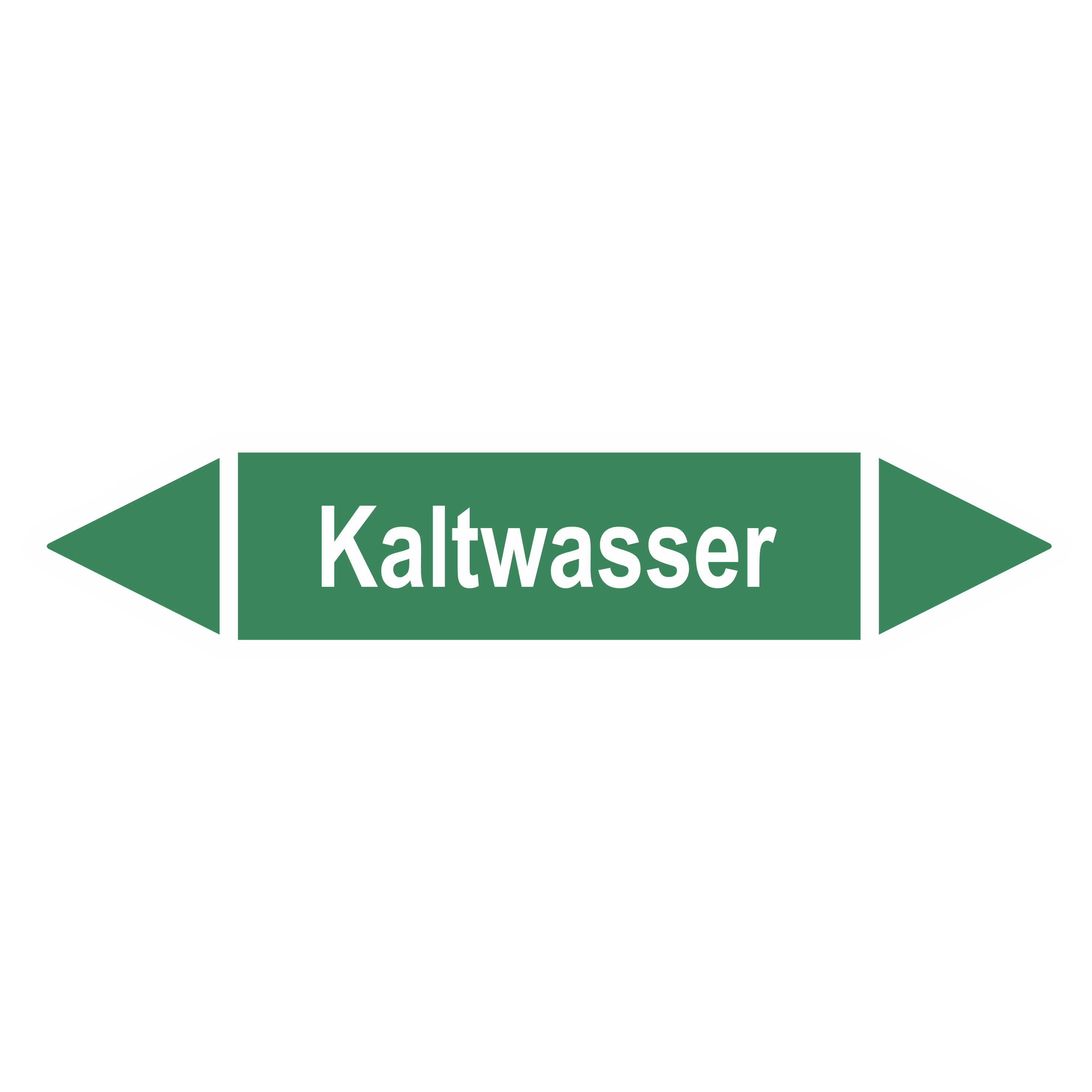 Rohrleitungskennzeichnung - Pfeil - Gruppe 1 / Wasser