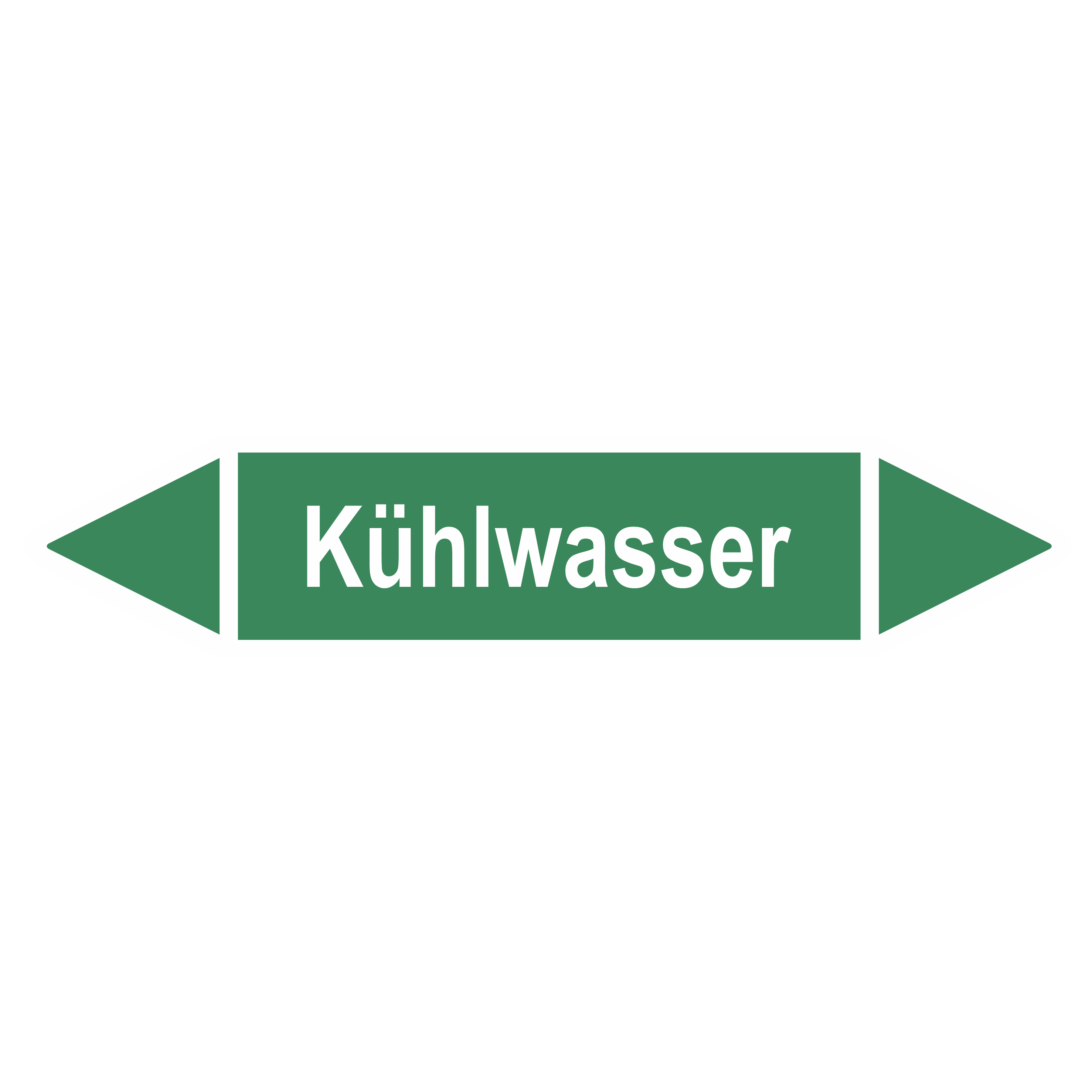 Rohrleitungskennzeichnung - Pfeil - Gruppe 1 / Wasser