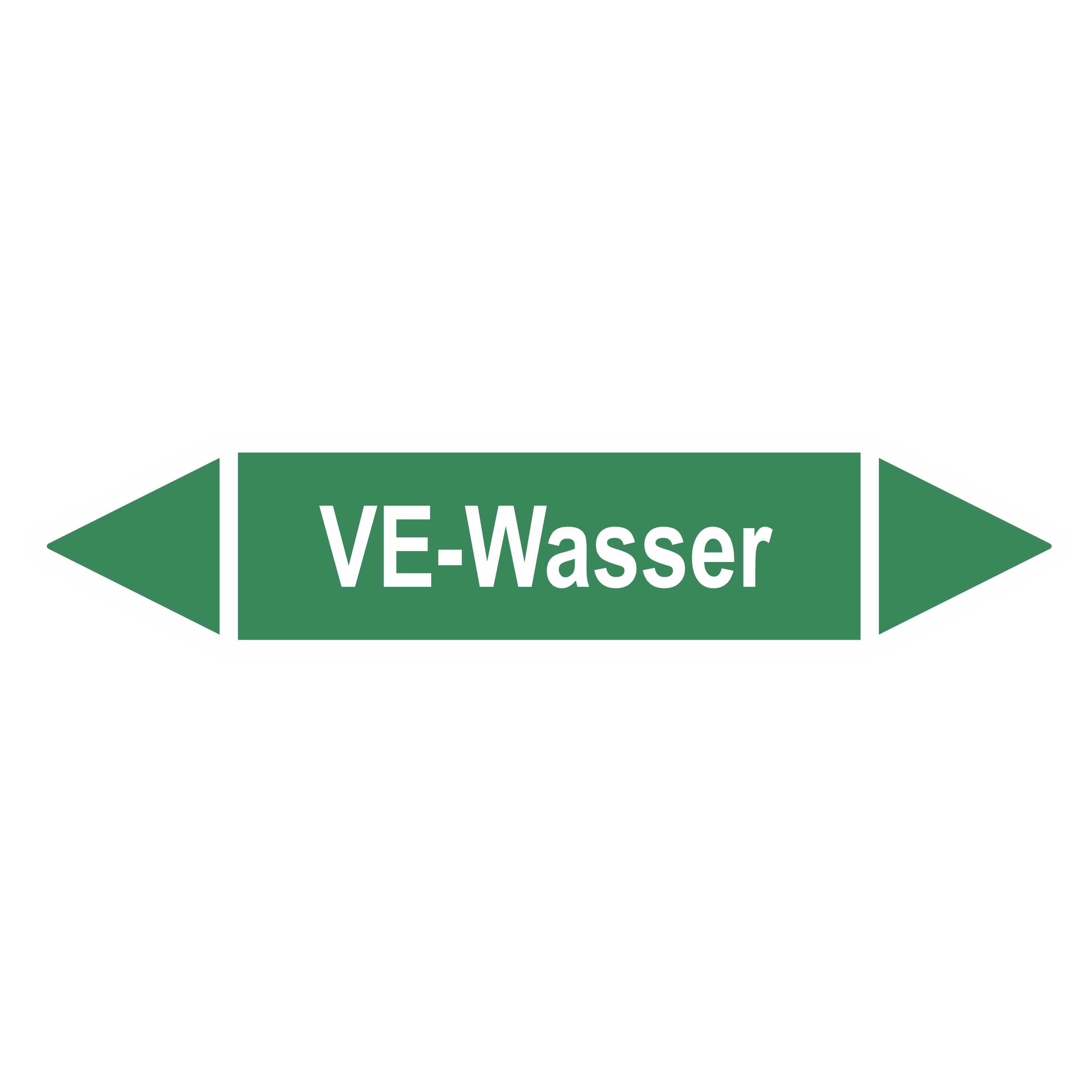 Rohrleitungskennzeichnung - Pfeil - Gruppe 1 / Wasser