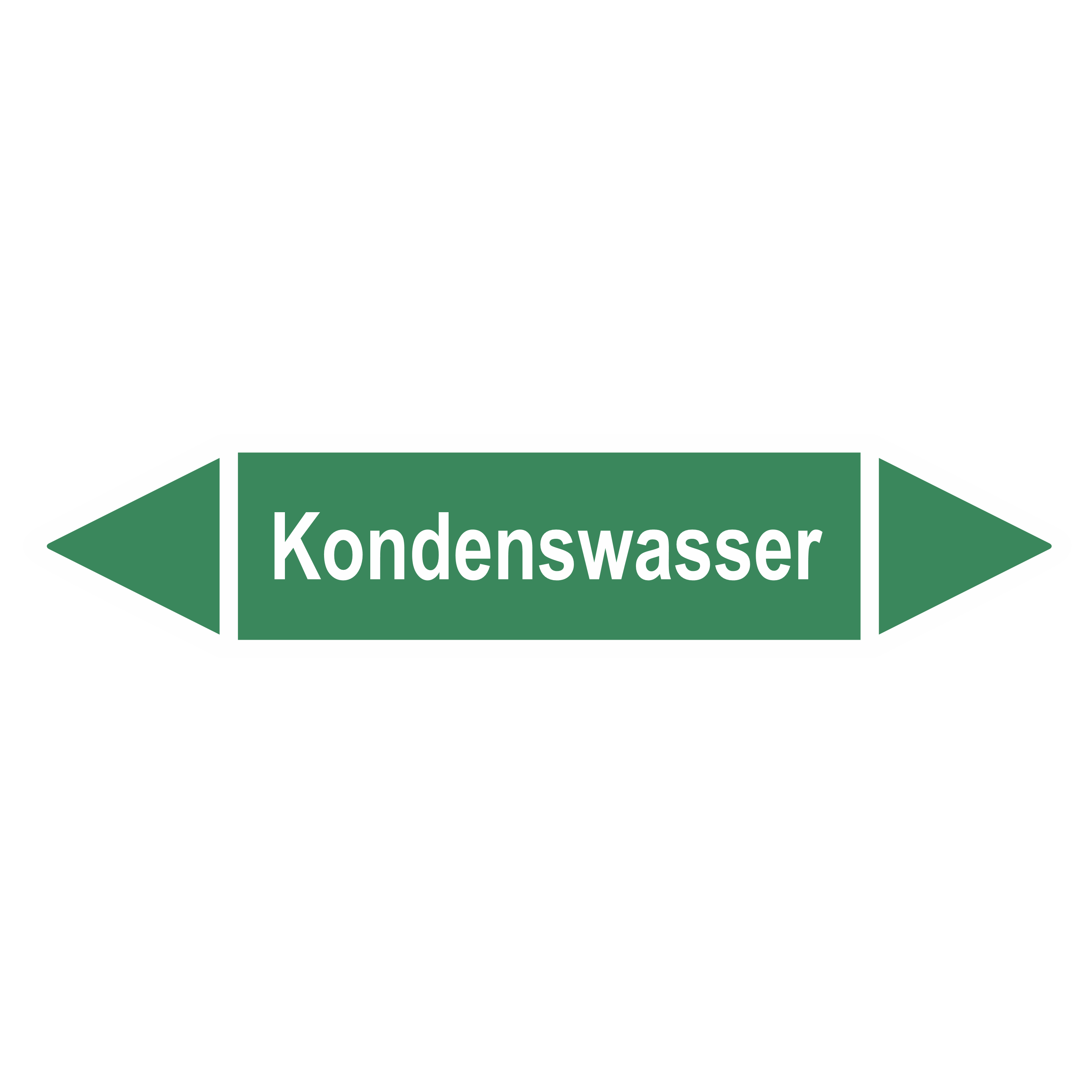 Rohrleitungskennzeichnung - Pfeil - Gruppe 1 / Wasser