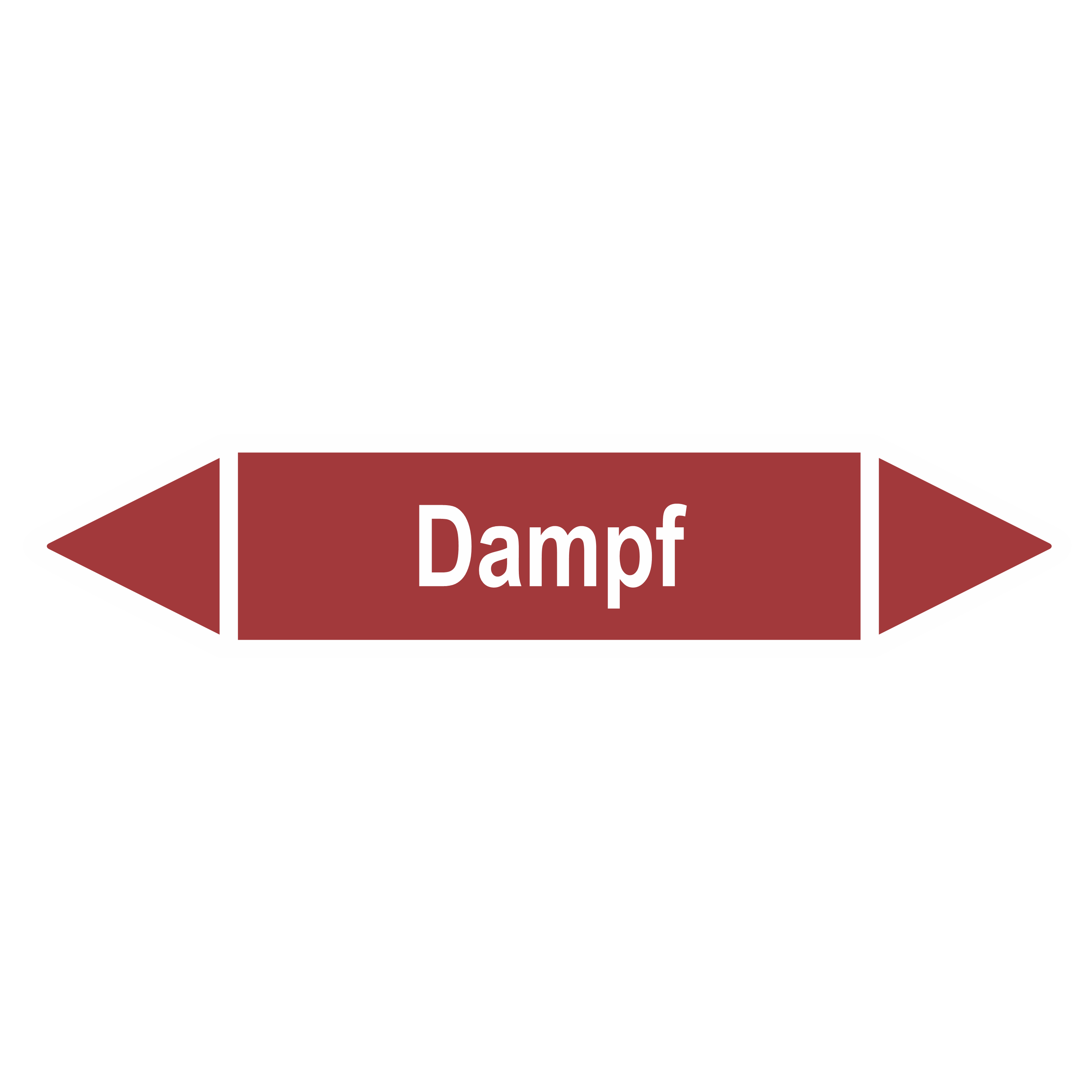 Rohrleitungskennzeichnung - Pfeil - Gruppe 2 / Wasserdampf