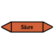 Rohrleitungskennzeichnung - Pfeil - Gruppe 6 / Säuren