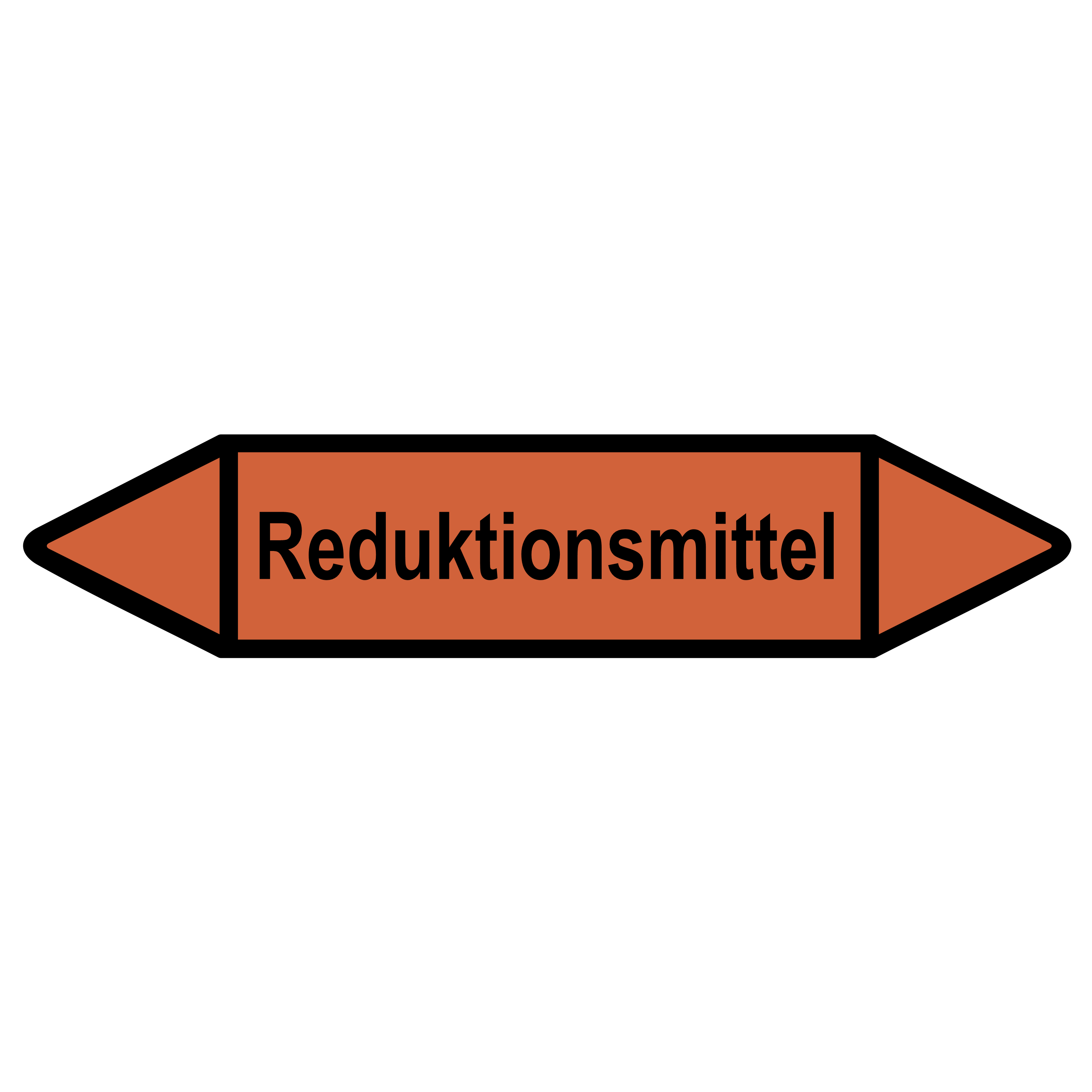 Rohrleitungskennzeichnung - Pfeil - Gruppe 6 / Säuren
