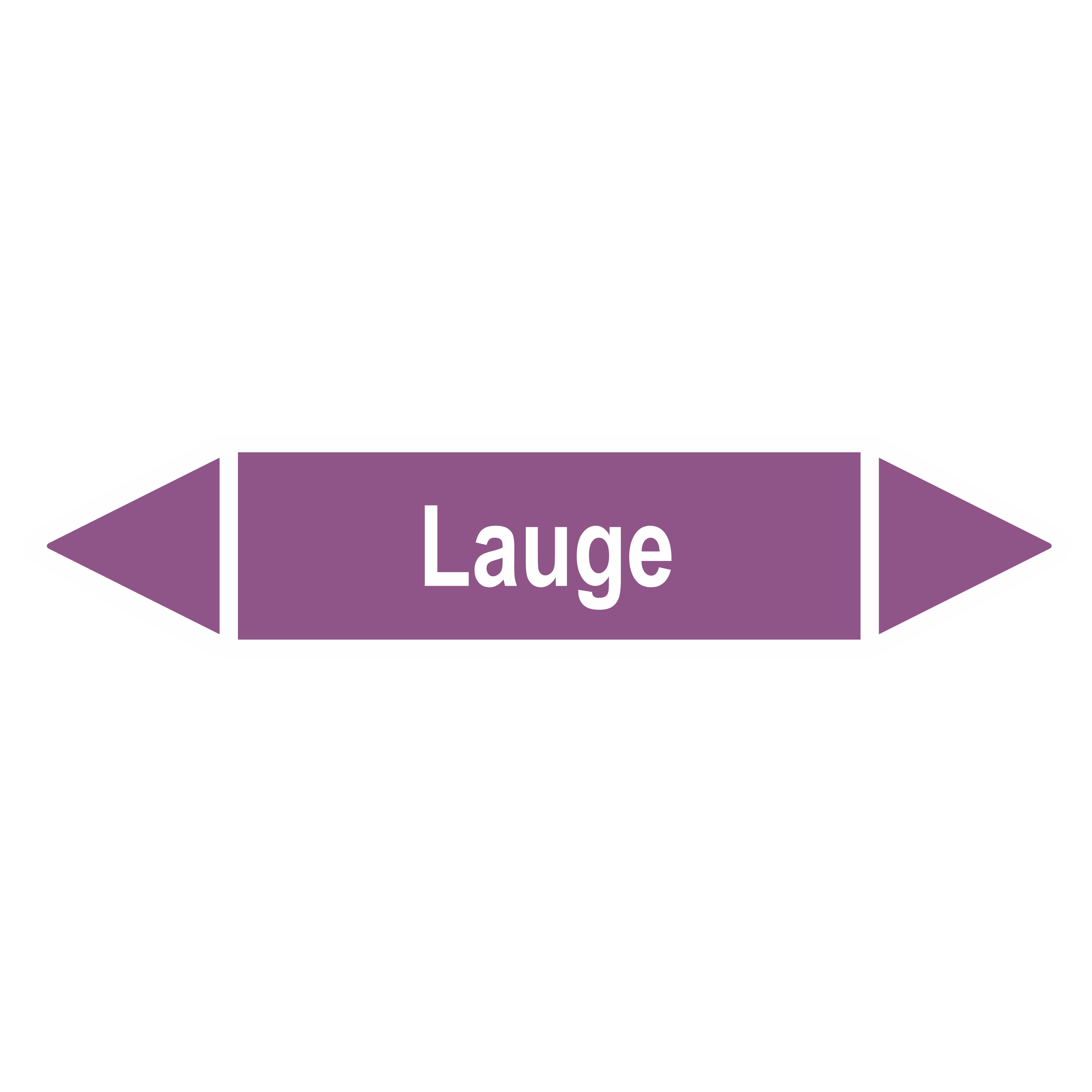 Rohrleitungskennzeichnung - Pfeil - Gruppe 7 / Laugen