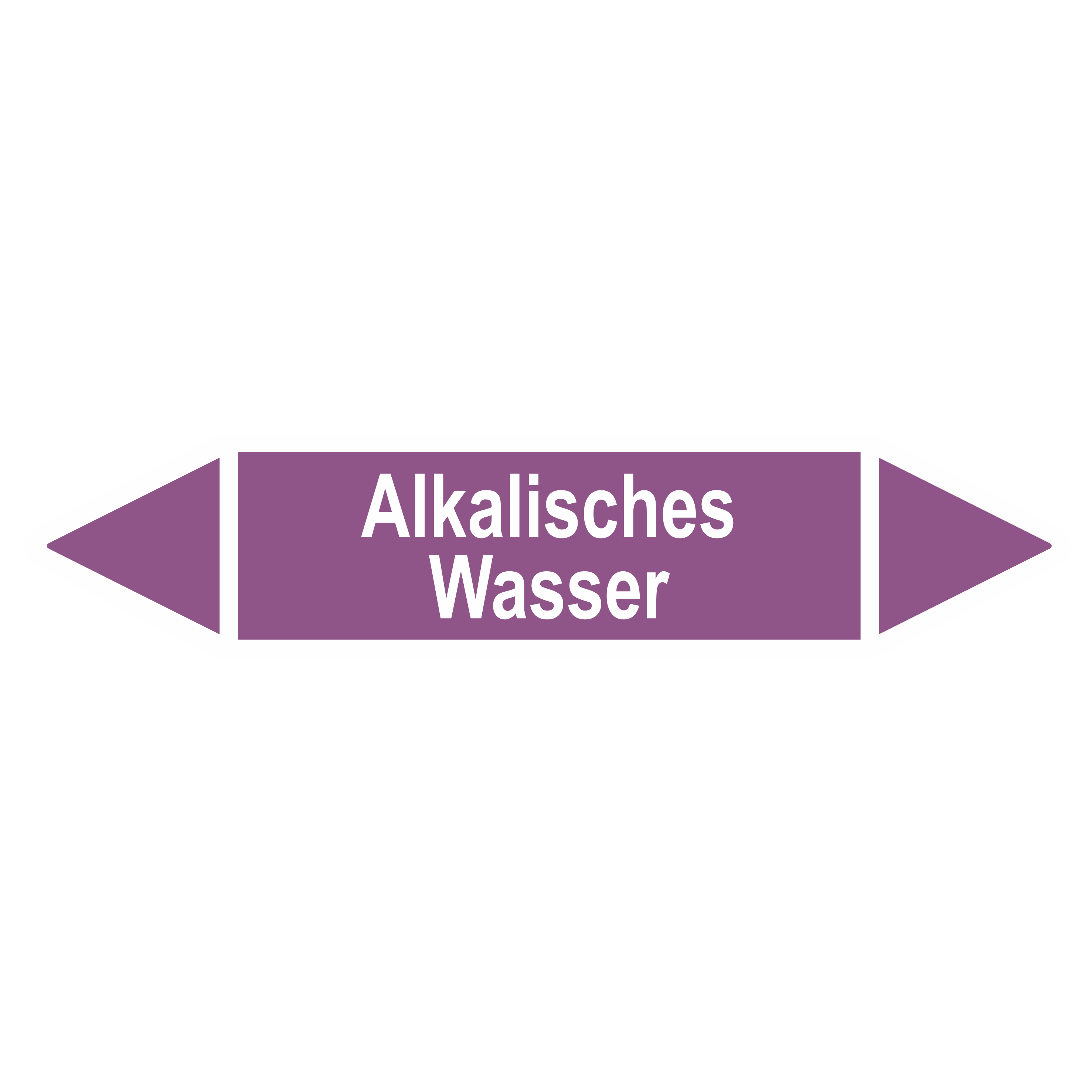 Rohrleitungskennzeichnung - Pfeil - Gruppe 7 / Laugen