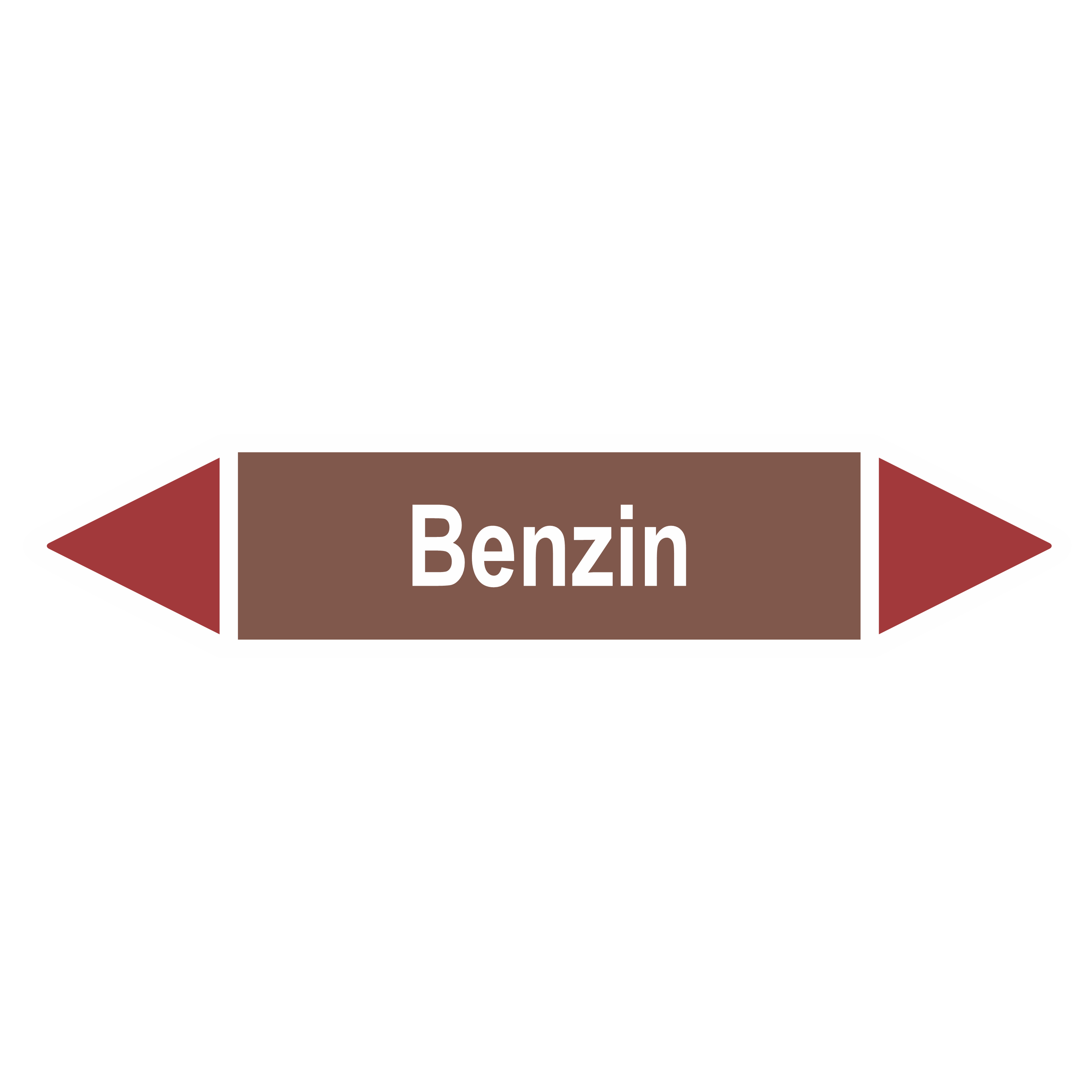 Rohrleitungskennzeichnung - Pfeil - Gruppe 8 / Brennbare Flüssigkeiten