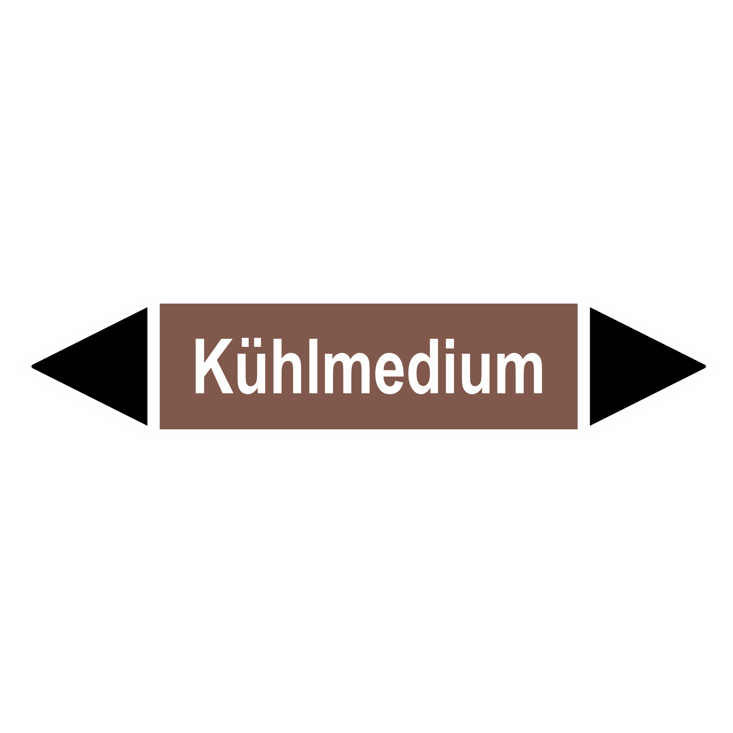 Rohrleitungskennzeichnung - Pfeil - Gruppe 9 / Nichtbrennbare Flüssigkeiten