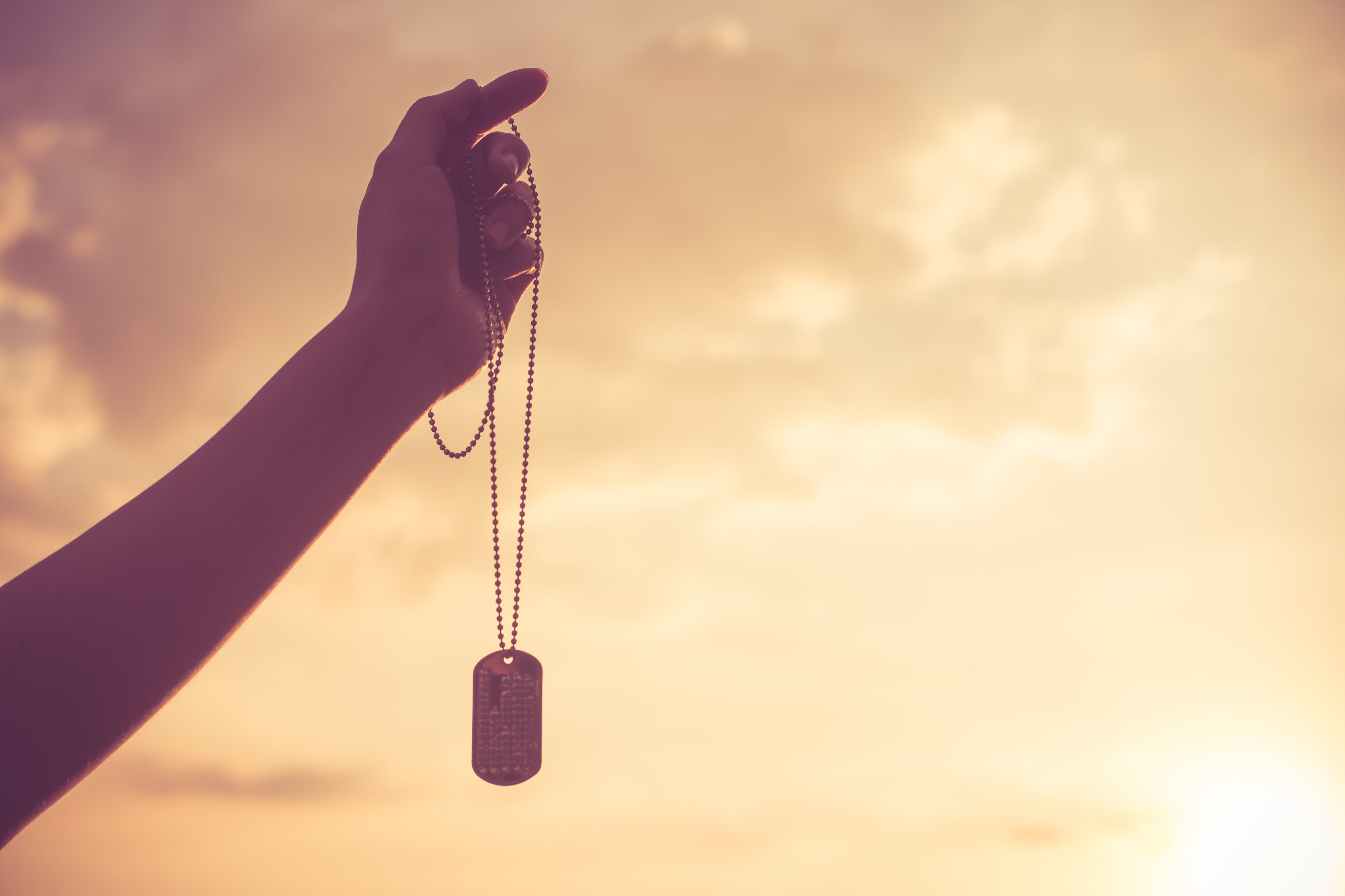 Dog Tag Militär mit Wunsch Gravur