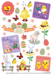 Oster Sticker - Frohe Ostern