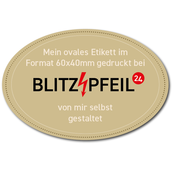 Oval 60mm x 40mm