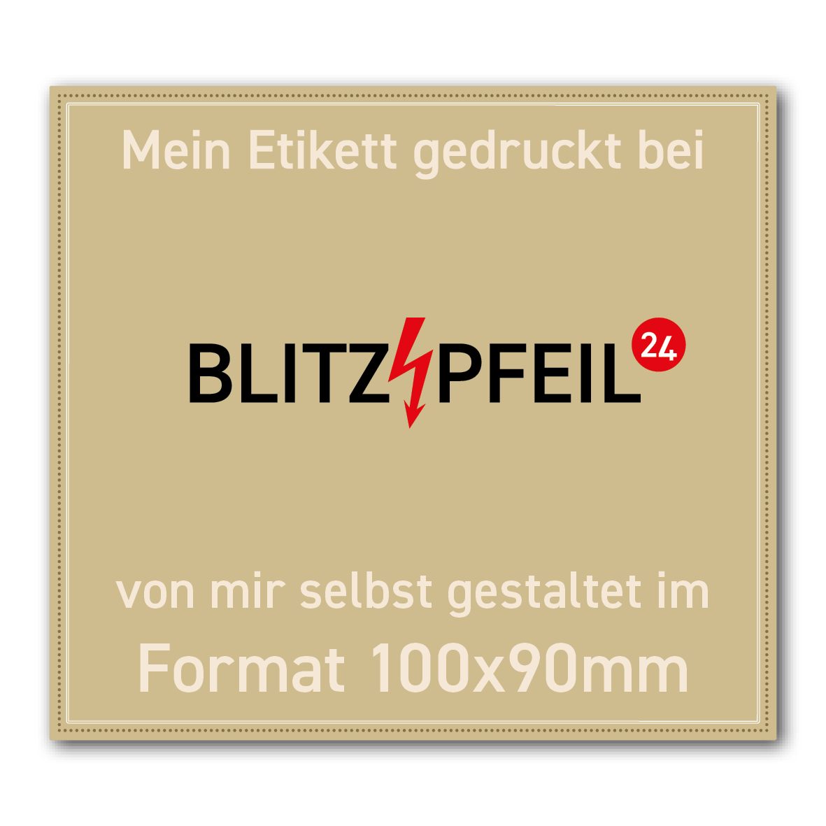 Rechteck 100mm x 90mm