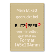 Rechteck 145mm x 204mm
