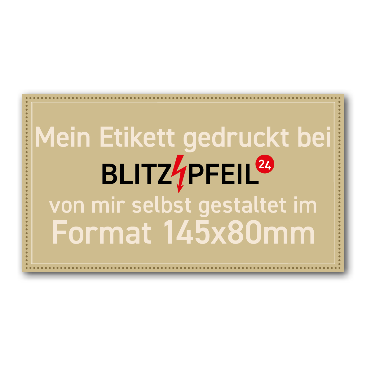 Rechteck 145mm x 80mm