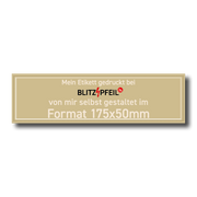 Rechteck 175mm x 50mm