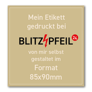 Rechteck 85mm x 90mm