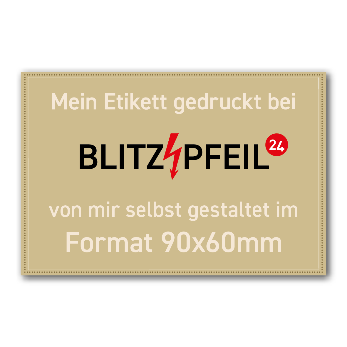 Rechteck 90mm x 60mm