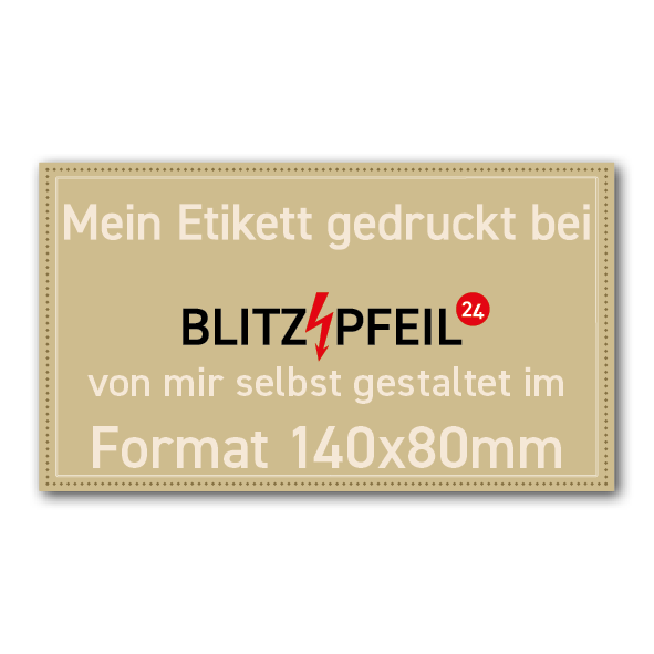 Rechteck 140mm x 80mm