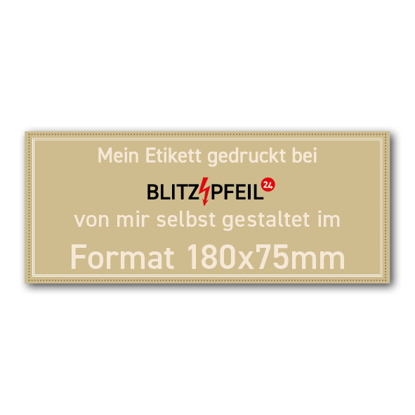 Rechteck 180mm x 75mm