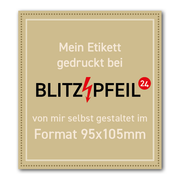 Rechteck 95mm x 105mm